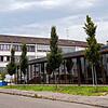 Blick auf den Altbau und die Mensa der Ratoldusschule in Radolfzell.