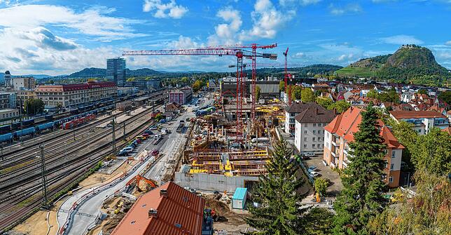 Bild 5: &bdquo;Cano zum Ersten&ldquo;: Wie sich der Bau des Singener Einkaufszentrums seit Oktober 2018 bis heute verändert