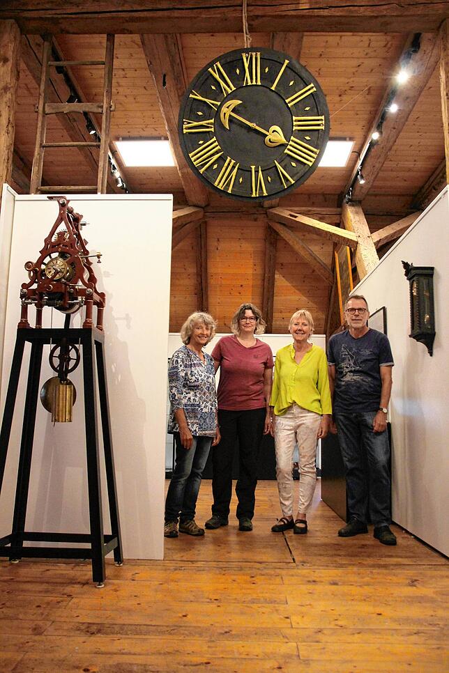 Das Ausstellungskernteam mit Antonia Albrecht, Christina Leutze, Jutta Binner-Schwarz und Gerhard Schwarz.