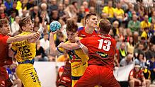 Für die HSG Konstanz um Mathieu Fenyö (am Ball, hier gegen HBW Balingen-Weilstetten) läuft es derzeit gut. Die Drittliga-Handballer ...