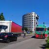 Der Lastwagen war in Richtung Fischbach unterwegs.