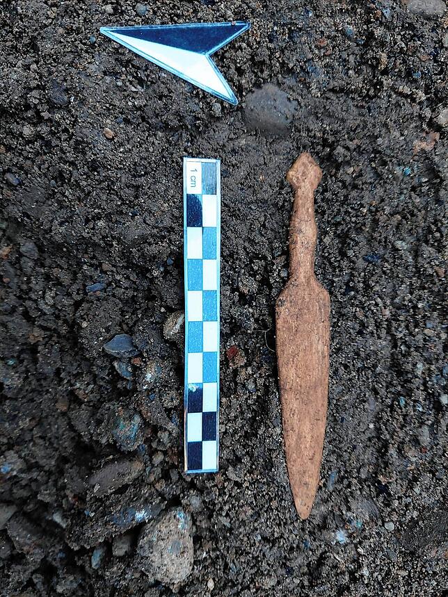 Ein keltischer Knochendolch wurde gefunden, dessen Verwendung noch unbekannt ist.