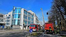 Ein Brand in einem Gebäude der ehemaligen Firma DGH gegenüber des Sauerstoffwerks hat einen Großeinsatz der Feuerwehr ausgelöst.