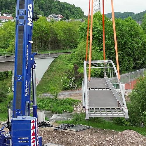 Einbau Neuwiesenbrücle