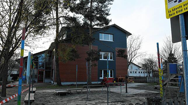 Das Außengelände der städtischen Kita im Singener Stadtteil Beuren an der Aach. Vor Weihnachten kam es dort zu einer bemerkenswerten ...
