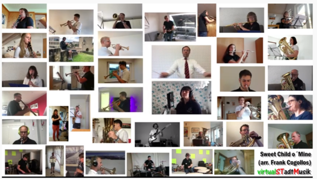 Die Stadtmusik Tiengen musiziert in der Coronazeit einzeln und stellt die Videos dieser Wohnzimmerkonzerte ins Internet.