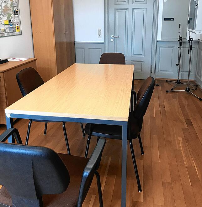 Hier wird das Urteil gefällt: Ein Blick ins Beratungszimmer des Amtsgerichts Villingen.