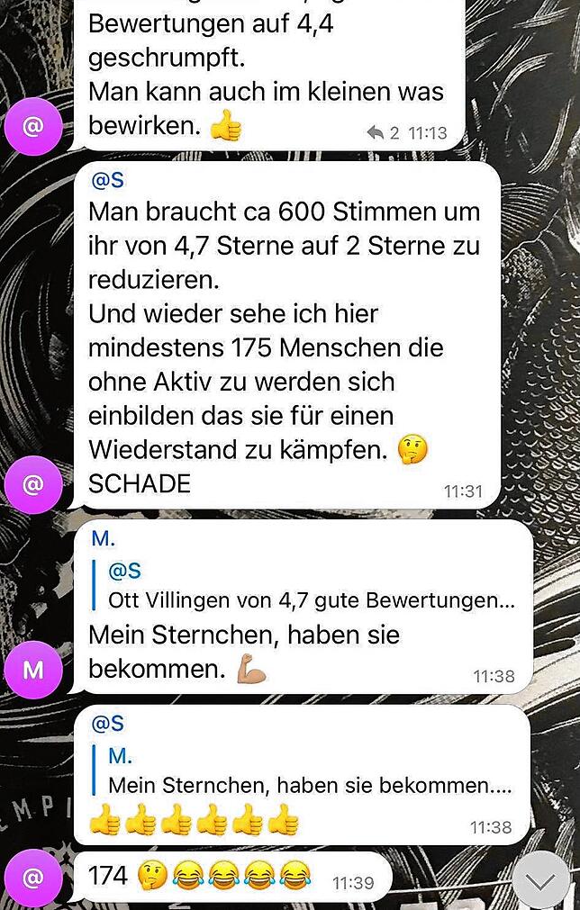 Einige Nachrichten, wie dieser Aufruf, wurden bereits wieder aus der Gruppe gelöscht.