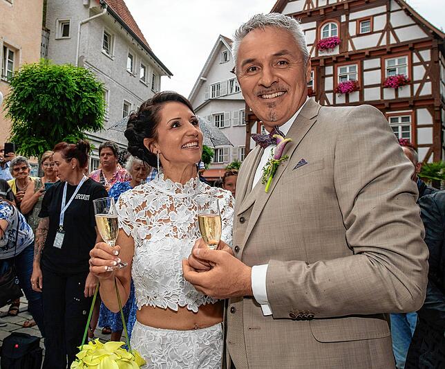 Bild 13: Anita Hofmann hat im Meßkircher Rathaus "Ja" gesagt