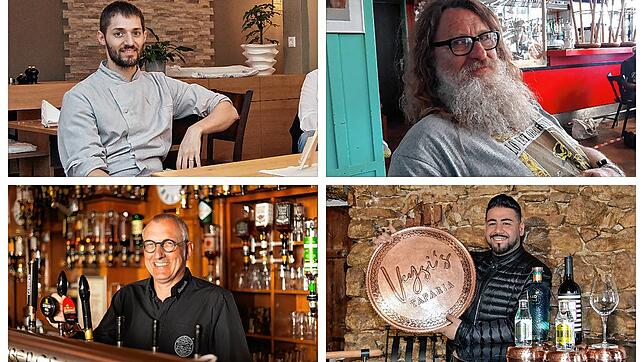 Bald bewirten drei ehemalige Villinger Gastronomen Donaueschinger Gäste. Unsere Collage zeigt von links oben nach rechts unten: Marco ...