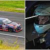 Beim NATC Youngster Cup in Oschersleben ist Oskar Müller (rechts im Cockpit, links auf der Strecke) am Rennsamstag zwei Rennen gefahren ...