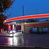 Die Esso-Tankstelle in Singen wenige Tage nach dem Vorfall, von dem ein Video online kursiert.