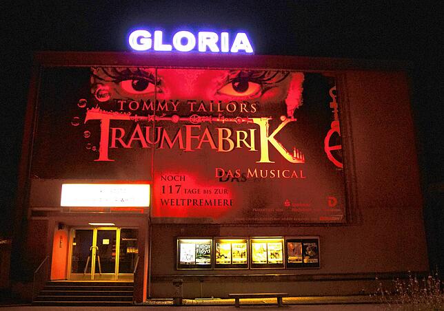 Light of Night in Bad Säckingen: Auch das Gloria-Theater beteiligte sich an der Aktion.