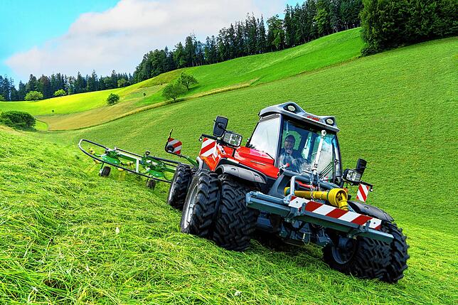 Auf den Almen zuhause: Bergwiesen-Mähmaschinen der Marke Aebi, liebevoll „Alpen-Ferrari“ genannt.