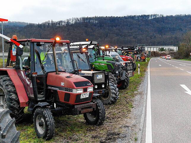 Bild 23: Protest der Landwirte &ndash; Bilder der Sternfahrt nach Horheim am Montag