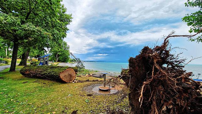 Bild 3: Bodensee: Fotos vom schweren Unwetter und den Schäden!
