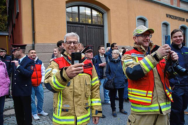 Robert Scherer ist in den Sozialen Medien aktiv unterwegs, hier bei der Hauptübung der Feuerwehr im November 2024.