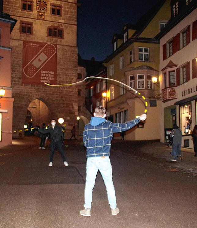 Auch die Klepfer, die einen Fastnachtsbrauch als Zeichen des Protestes nutzen, sind wieder vor Ort.