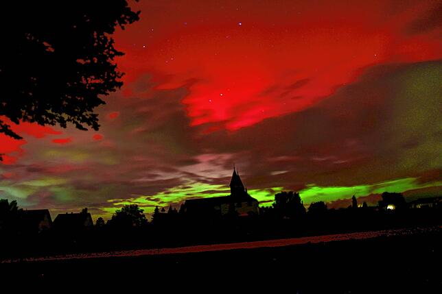 Bild 7: Polarlichter über Bodensee und Schwarzwald: Die besten Bilder!
