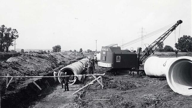 Der Zuleitungssammler für die neu enstehende Kläranlage im Haberfeld. Durch ihn geht die gesamte Stadt-Entwässerung. Im Rahmen dieser ...