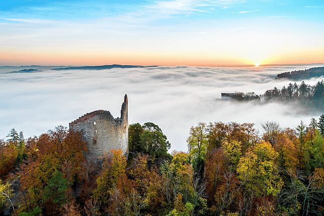 Die Burgruine Altbodman.