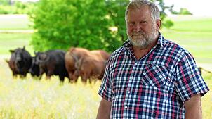 Die rund 35 Rinder umfassende Herde von Ludwig Faden lebt in Offenstall-Haltung. Ludwig Faden war fast sein ganzes Berufsleben lang ...