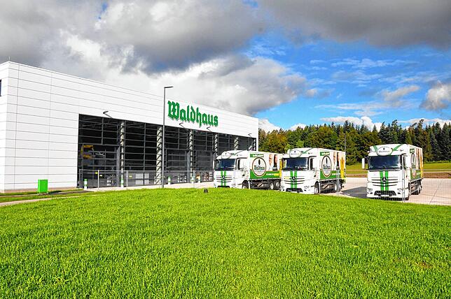 Das Logistikzentrum der Privatbrauerei Waldhaus.