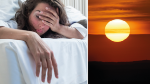 Hohe Temperaturen am Abend und in der Nacht sorgen bei manchen für Schlafprobleme. So wie bei der Frau auf diesem Symbolbild.