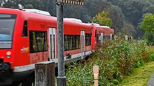 Eine Regionalbahn kurz vor der Einfahrt in den Brandbühltunnel am Dienstagabend. Der Zug fuhr mit verringerter Geschwindigkeit von 20 ...