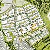 So soll es am Ortsrand von Konstanz in den 2030er-Jahren aussehen: Der erste Bauabschnitt des Quartiers Hafner liegt zu beiden Seiten ...