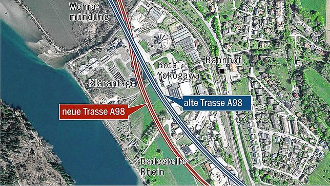 So soll die Trasse der A98 bei Brennet einmal verlaufen.