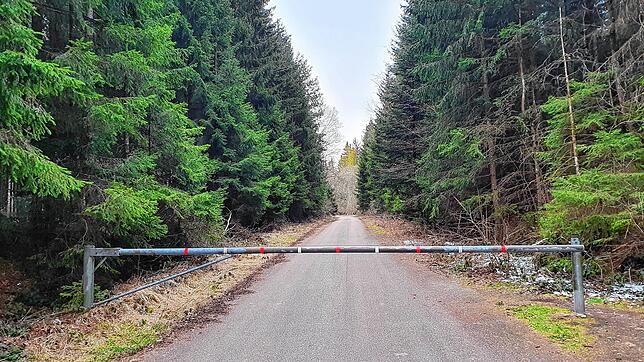 Der Weißwald zwischen Tannheim und Überauchen ist Schutzgebiet. Die Schranke soll dies auch Bürgern in ihrer Freizeit klar machen ...