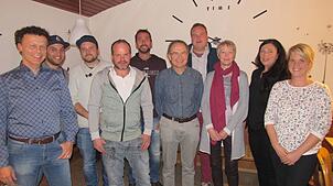 Der Vorstand des Narrenvereins Köhler-Maale: (von links) Markus Müller, Karl-Heinz Stroppel, Nikolei Bauer, Andreas Schatz, Guido Mayer, ...