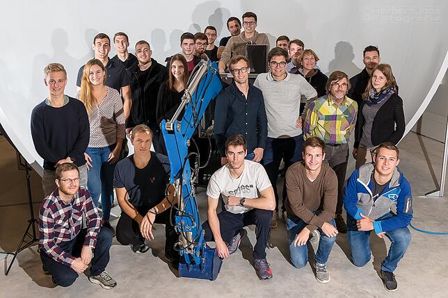Das Excawater-Team am Technikcampus Friedrichshafen der DHBW Ravensburg.