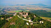 Das Luftbild zeigt die Festung Hohentwiel, eine der größten Festungen Deutschlands.