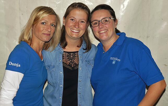 Dunja Dietrich (von links), Julia Straub und Simone Gut leiten seit Jahren die musikalische Früherziehung in Fürstenberg.
