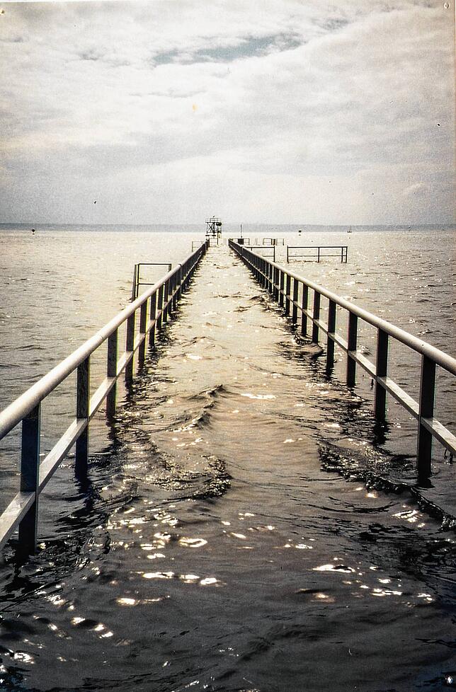 Im Mai 1999 sorgte das Jahrhunderthochwasser für Überflutungen im Strandbad.