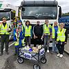 Bei der Lenkpause (von links): Markus Sonnschein, David Sonnenschein, Bea Sonnenschein, Heike Gotzmann (katholische ...