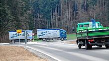 Die neue Ausfahrt zur B314 im Gewerbegebiet Horheim wird von ortskundigen Fahrern gerne genutzt.