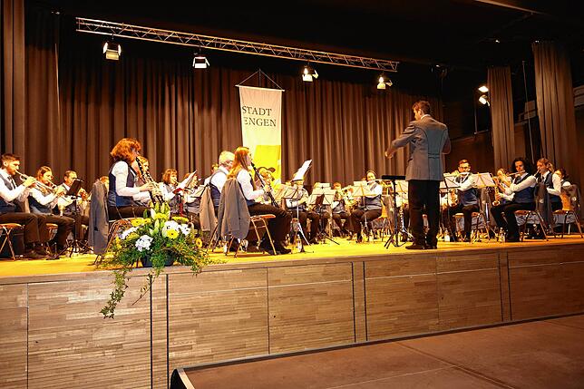 Die Stadtmusik Engen verlieh dem Engener Neujahrsempfang den besonderen festlichen Rahmen.
