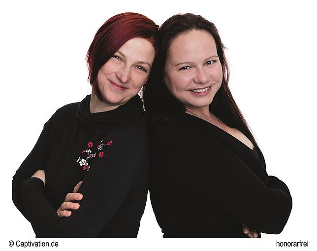 Katja Seide (links) und Danielle Graf sind berufstätige Mütter, die jetzt schon das zweite Buch veröffentlicht haben. Bild: ...