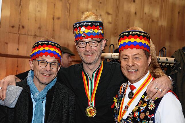 SÜDKURIER-Druckerei-Geschäftsführer Michael Schäfer, SÜDKURIER-Chefredakteur Stefan Lutz und Rainer Hespeler, Präsident der ...