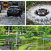 Die Aachenstraße in Stockach war am Mittwochmorgen teilweise überflutet und in Ludwigshafen ist der Schlösslepark schon länger wegen ...