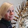 Restauratorin Katrin Hubert aus Konstanz nach ihren Arbeiten an der Schwedenmadonna in Überlingen.