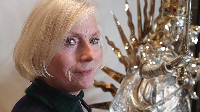Restauratorin Katrin Hubert aus Konstanz nach ihren Arbeiten an der Schwedenmadonna in Überlingen.