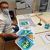 Martin Reiser kümmert sich im Rathaus Hüfingen um die beiden Urnengänge am Sonntag, 26. September. Im Moment bereitet er die Hygiene- ...