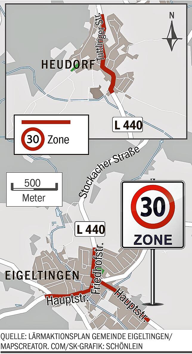 Bild 1: Zu laut, zu unsicher: An diesen vier Stellen soll bald Tempo 30 gelten