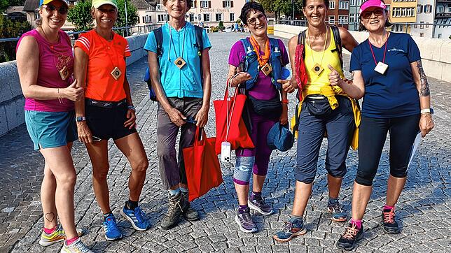 Bereits zweimal zuvor organisierten Thomas Sell und Ehefrau Eva Strittmatter einen 42K-Wandermarathon in beiden Laufenburg: mit großem ...