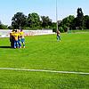 Jubel beim FC Singen nach dem Treffer zum 2:0 durch Niklas Vogt