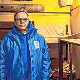 Peter Ruhenstroth-Bauer – auf dem Foto in einem ukrainischen Schutzraum – sagt: 122 Millionen Menschen sind derzeit auf der Flucht.